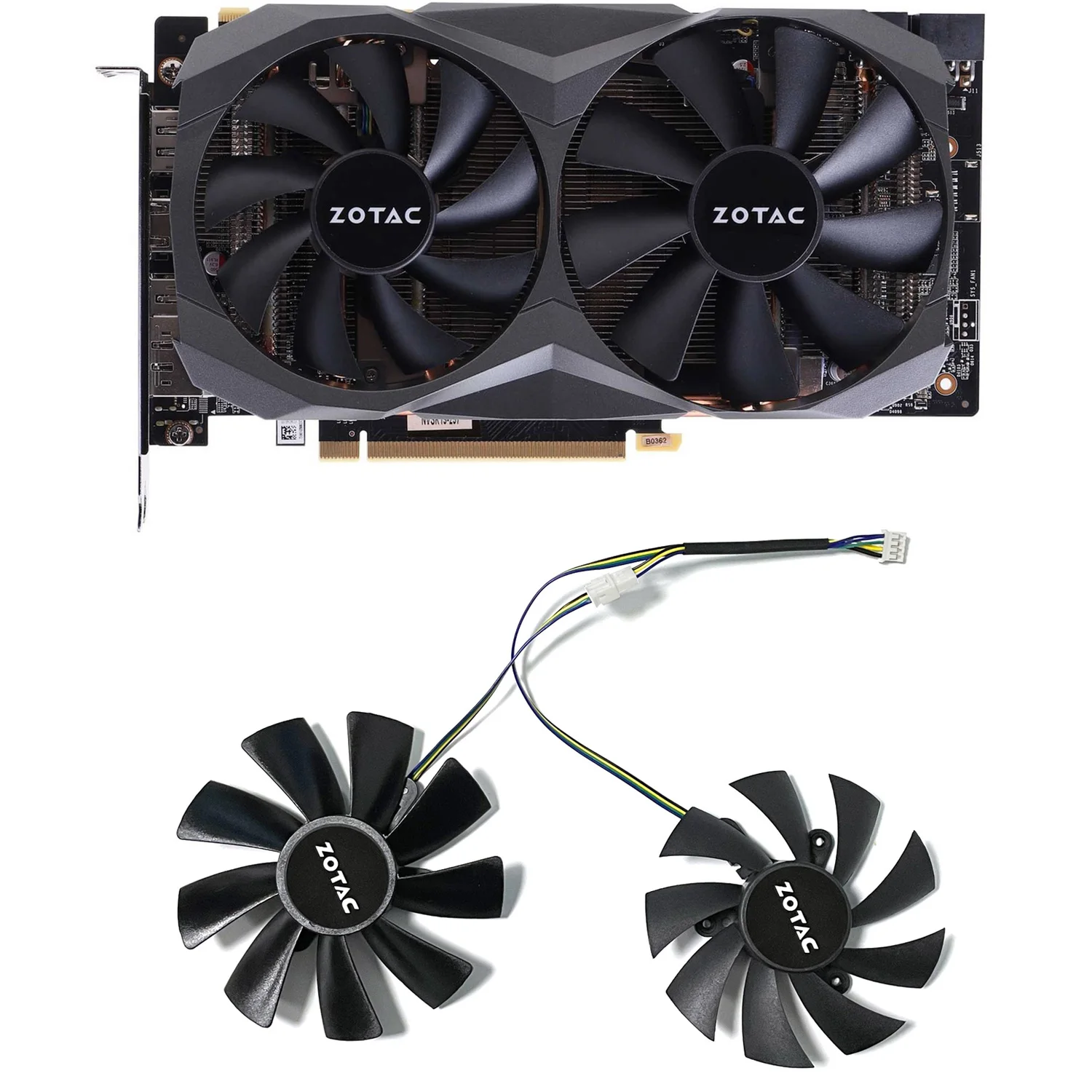 GA92S2H GAA8S2U RTX 2070 GPU Cooler para Zotac Geforce RTX 2070 Super Gráficos - imagen 2