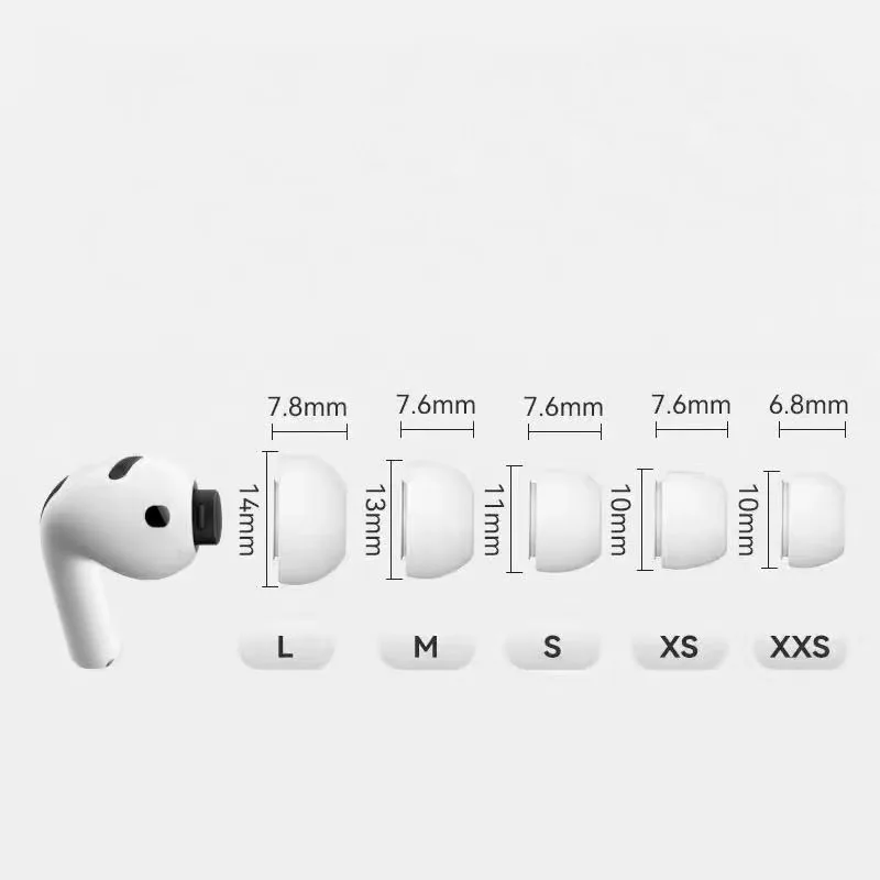 Almohadillas de silicona para AirPods Pro3, tapones para los oídos, puntas de goma, cubiertas suaves para auriculares, accesorios para Apple AirPods Pro 3 - imagen 2