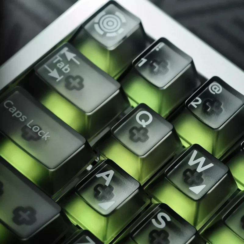 MiFuny-teclas transparentes antiniebla, 150 teclas, teclas de PC personalizadas, color morado/gris, para teclado mecánico hecho, accesorios para juegos - imagen 2