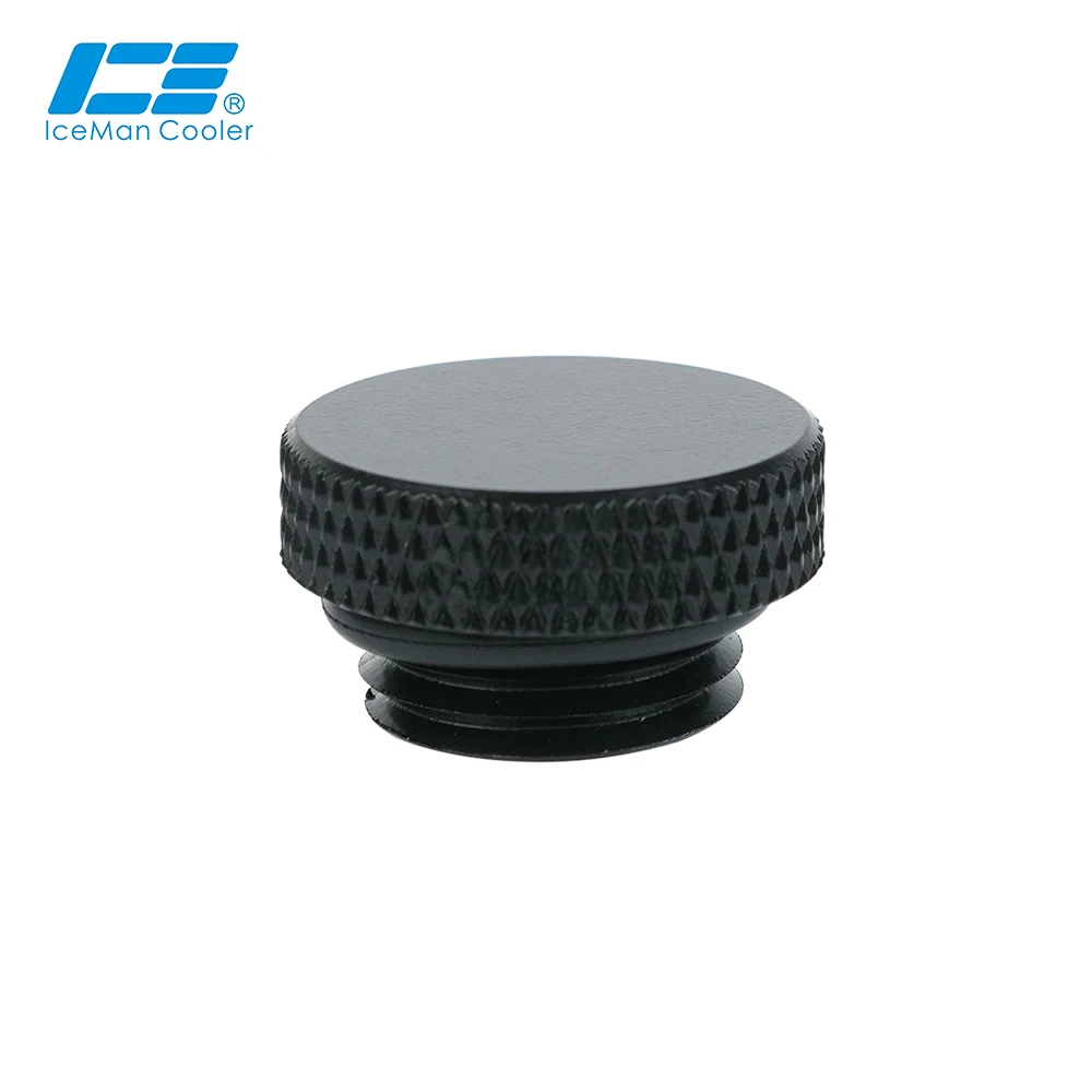 IceManCooler sellado bloqueo accesorios de enchufe de agua para caja de refrigeración por agua construcción de bucle líquido G1/4", negro - imagen 2