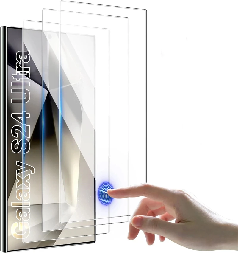 3 uds Protector de pantalla de vidrio templado para Samsung Galaxy S24 Ultra S25 Edge S23 S22 Plus S25Ultra S25 + S24 + S 25 funda de película