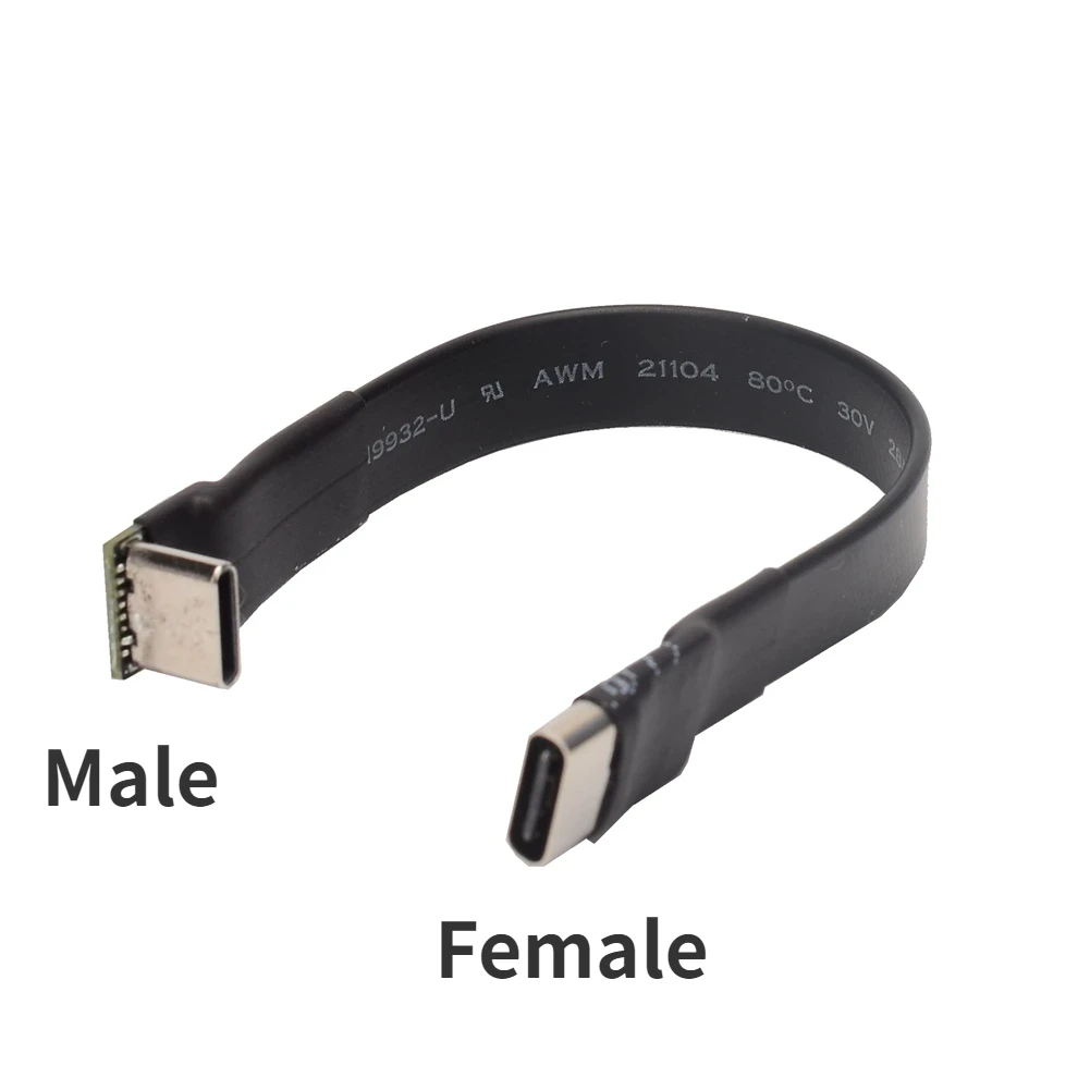 ADT Cable USB-C 3A plano 90 grados - Extensor FPC para PC/TV - imagen 5