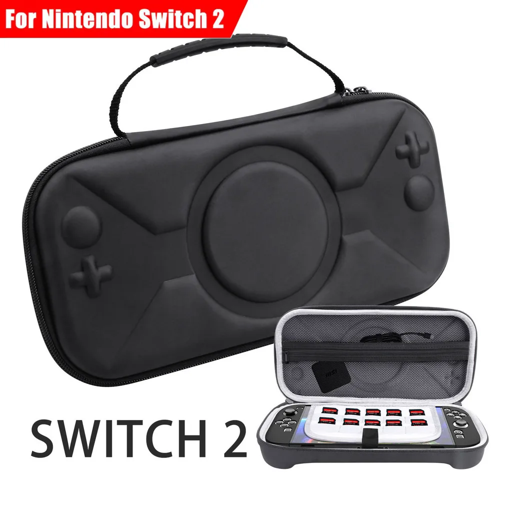 Estuche de viaje protector, bolsas de almacenamiento portátiles para Nintendo Switch 2, accesorios para consolas de juegos, Estuche de transporte duro EVA para NS2