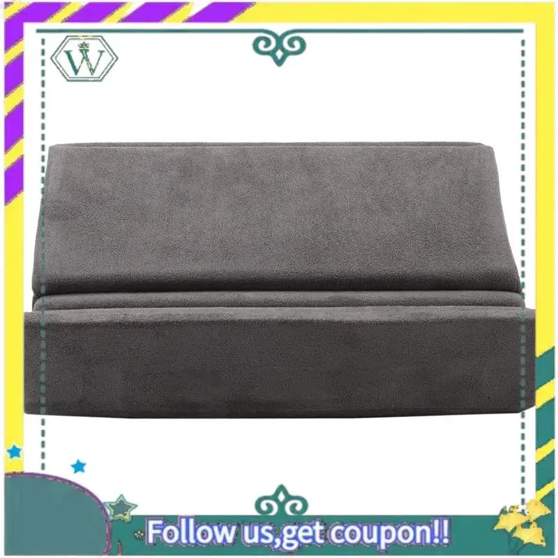 Soporte de almohada para tableta A28Q con almacenamiento, soporte plegable, base de almohadilla suave ajustable en ángulo para cama, ordenador portátil y escritorio