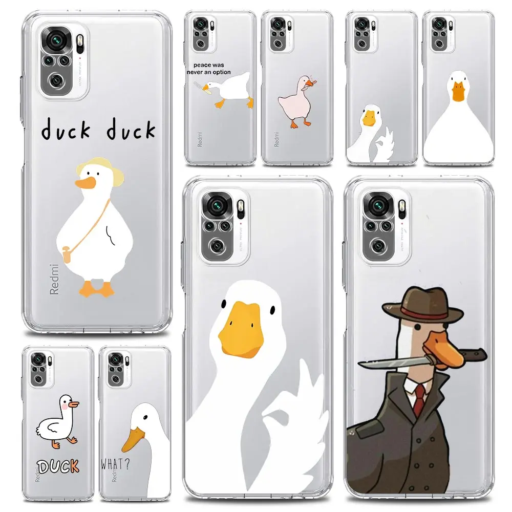 Funda de teléfono transparente de dibujos animados para Xiaomi Redmi Note 12, 10C, 10, 11, 9, 8 Pro Plus, 9S, 7, 8T, 9T, 9A, 8A, 9C, K50, K40