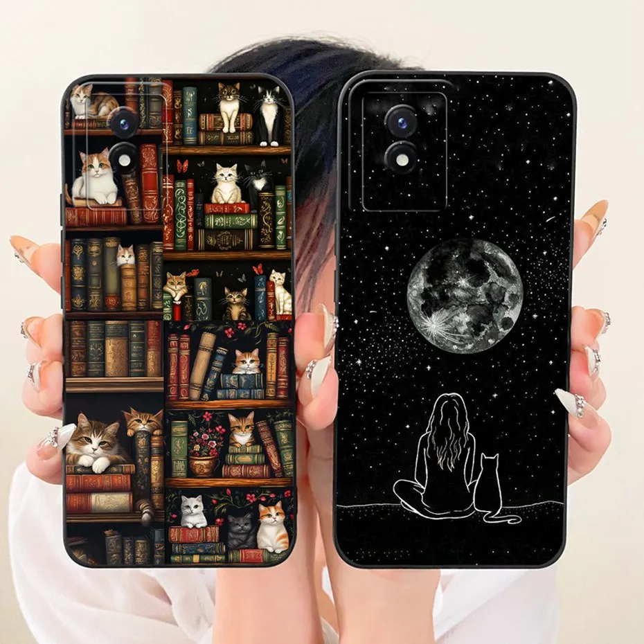 Nueva funda de teléfono de moda para Vivo Y02 Y02A Y02T Y02S fundas de silicona suave para Vivo Y02 Y02s cubiertas a prueba de golpes parachoques - imagen 5