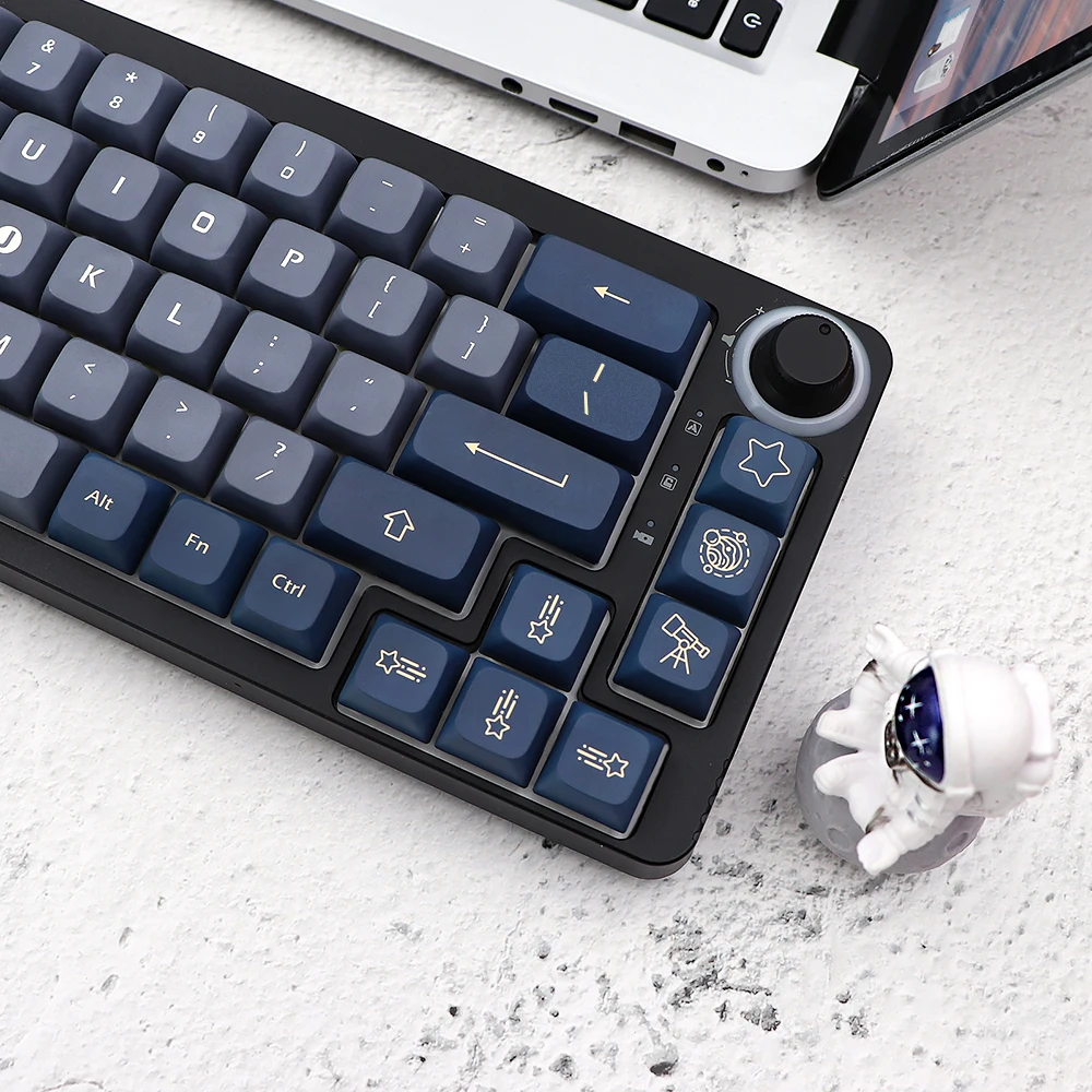 XDA-Teclado mecánico Stargaze DYE SUB, accesorio para gk61/rk61/64/68/84/980/104, gmk, 7u, 2.25u/2.75u, espacio dividido - imagen 4