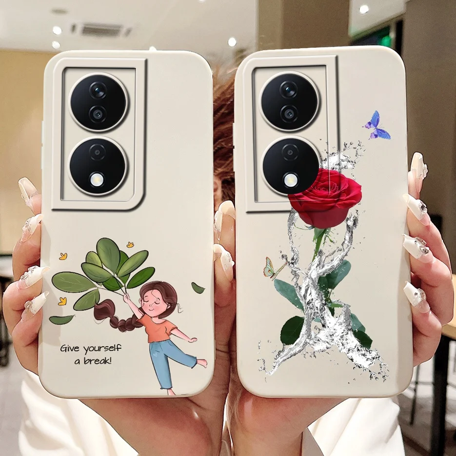 Para Honor X7 X7a X7b funda nueva moda cubierta pintada de caramelo funda de teléfono suave TPU para Honor X7b X 7a HonorX7 HonorX7a HonorX7b Shell - imagen 4