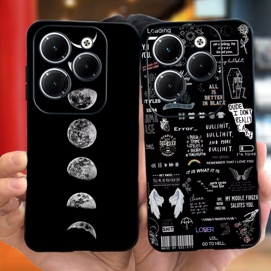 Funda para Infinix Hot 40 / Hot 40 Pro 2023, carcasa trasera de silicona suave con patrón fresco, a la moda, para Infinix Hot40 40Pro 4G