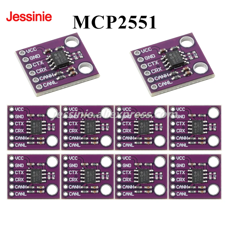 10 uds/1 unidad MCP2551 módulo de interfaz de Bus controlador de protocolo de comunicación CAN de alta velocidad para Arduino