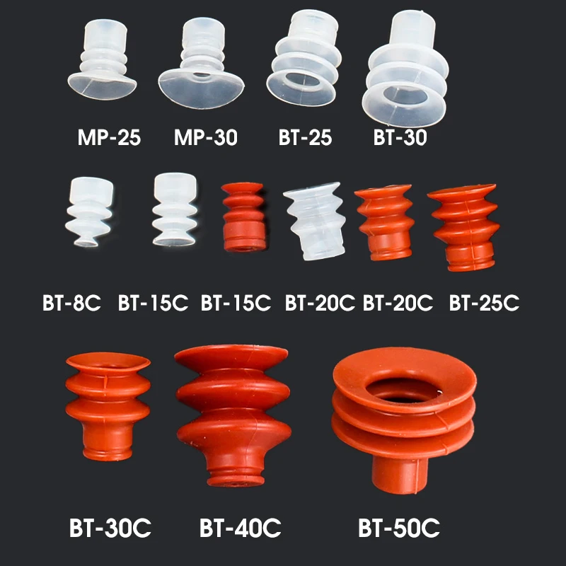 Ventosa de silicona de vacío grande SP/DP/MP, Robot de una sola capa, accesorios neumáticos industriales, boquilla de succión fuerte - imagen 3