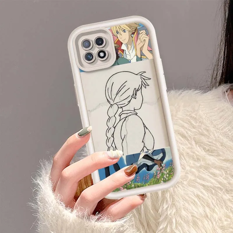 Funda Howl y Sophie para OPPO A96 A58 A74 A78 A72 A53 A54S A94 A54 A16 A52 A57 A98 A76 funda de teléfono con escalera ocular - imagen 4