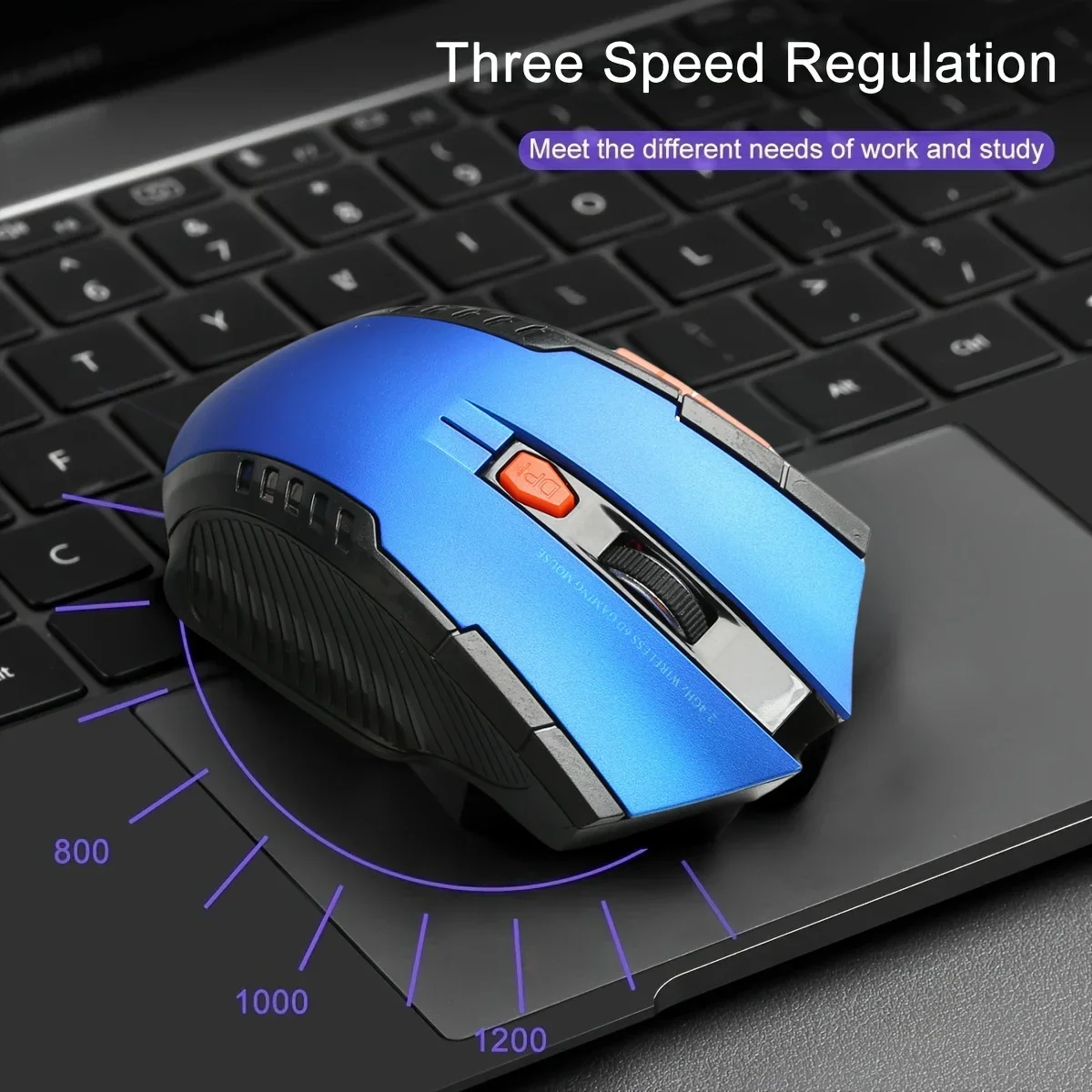 Ratón óptico inalámbrico de 2,4 GHz con receptor USB Gamer 1600DPI ratón de 6 botones para ordenador portátil accesorios ratón Gamer - imagen 3