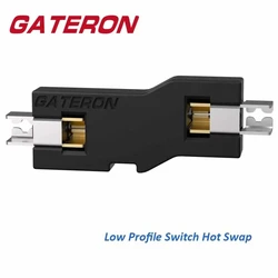 Interruptor Gateron Bajo Perfil Negro RGB Hot-Swap