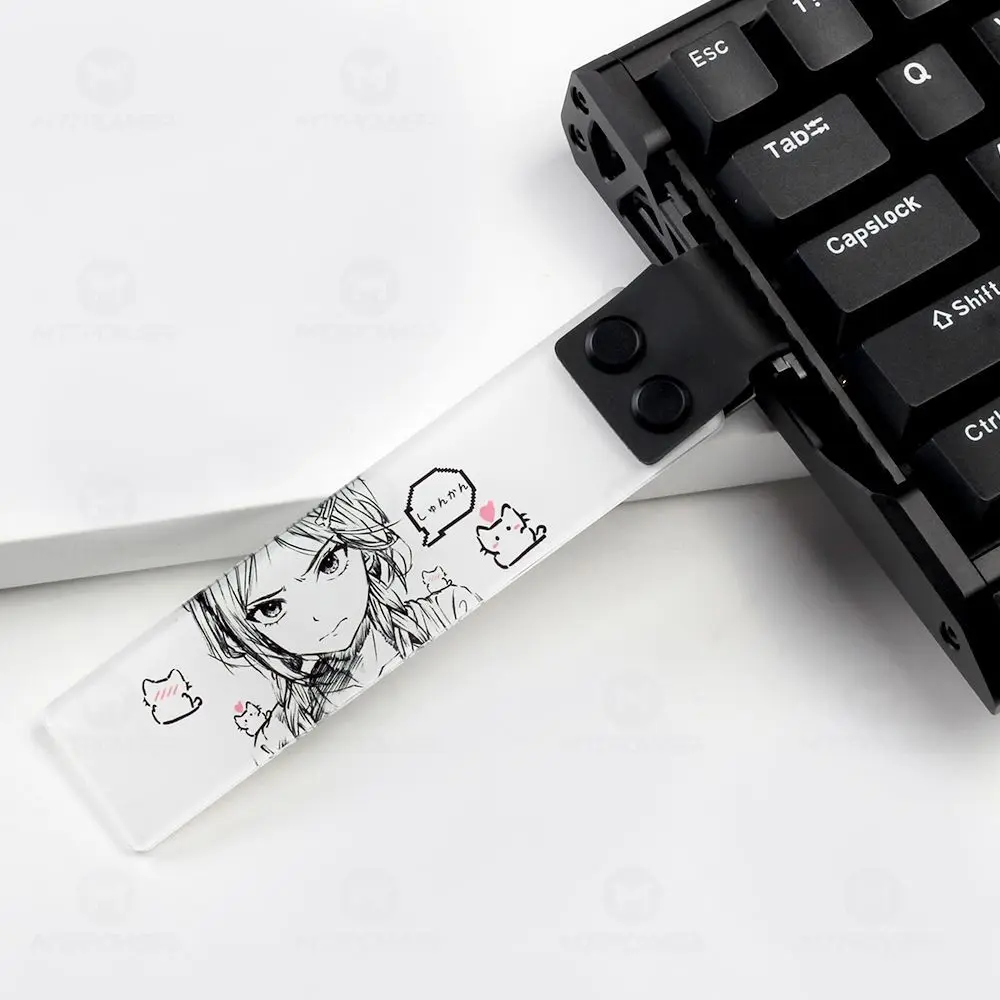 Cinta de teclado de Material acrílico, correa de teclado mecánico, correa de teclado de eje magnético, Wooting Atk68, decoración de tiro Drunkdeer - imagen 5