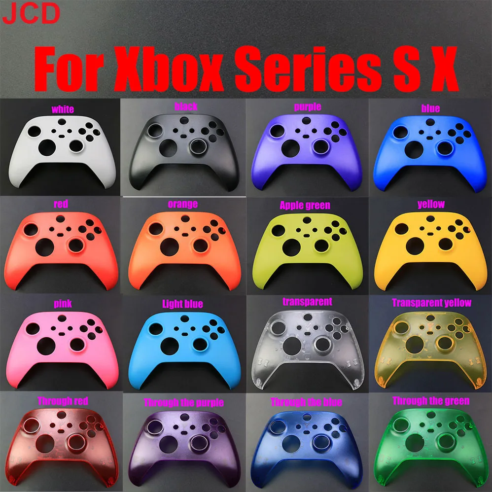 JCD-cubierta superior de color sólido para Xbox Series X S, carcasa frontal, placa frontal para mando de xbox s x, 16 colores