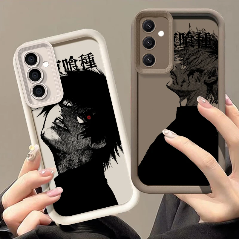 Tokyo Ghoul Kaneki Ken funda de teléfono con escalera de ojo suave para Redmi Note 13, 12, 11, 10, 9 Pro Plus, 5G, POCO F3, F4, F5, X3, X4, X5 GT