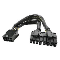 Divisor de Cable GPU de cobre puro, 8 pines a doble 8 pines, Cable de conversión hembra a macho, adaptador de Cable de extensión de alimentación para tarjeta gráfica