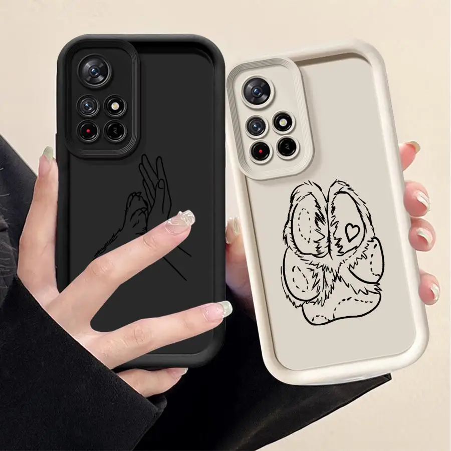 Funda para Xiaomi Redmi 10A 10C A2 A1 Plus 13C 14C A3 A5 9C 9A 12C 9T funda suave dibujos animados lindo gato garra - imagen 3