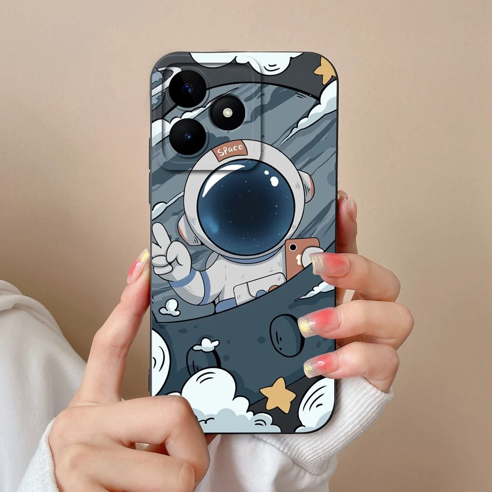 Funda trasera de silicona líquida para Realme Note 50, carcasa bonita de estilo creativo, suave, a prueba de golpes, para Realme Note 50 - imagen 5