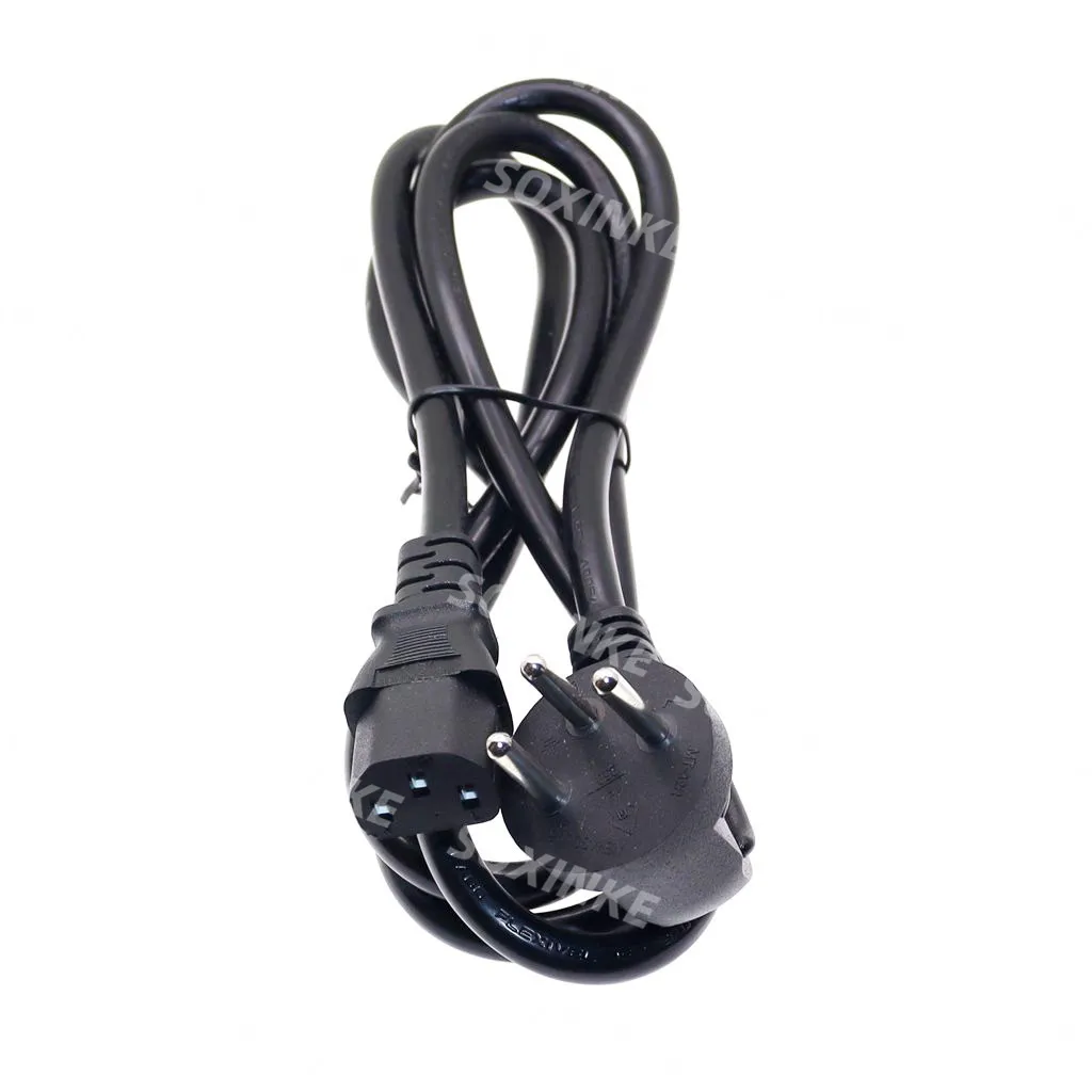 SI-32 de alimentación de 3 pines para ordenador, cable de alimentación para PC, Monitor, impresora, TV, IEC C13, hembra, PDU, UPS, Israel, 1,5 M - imagen 2