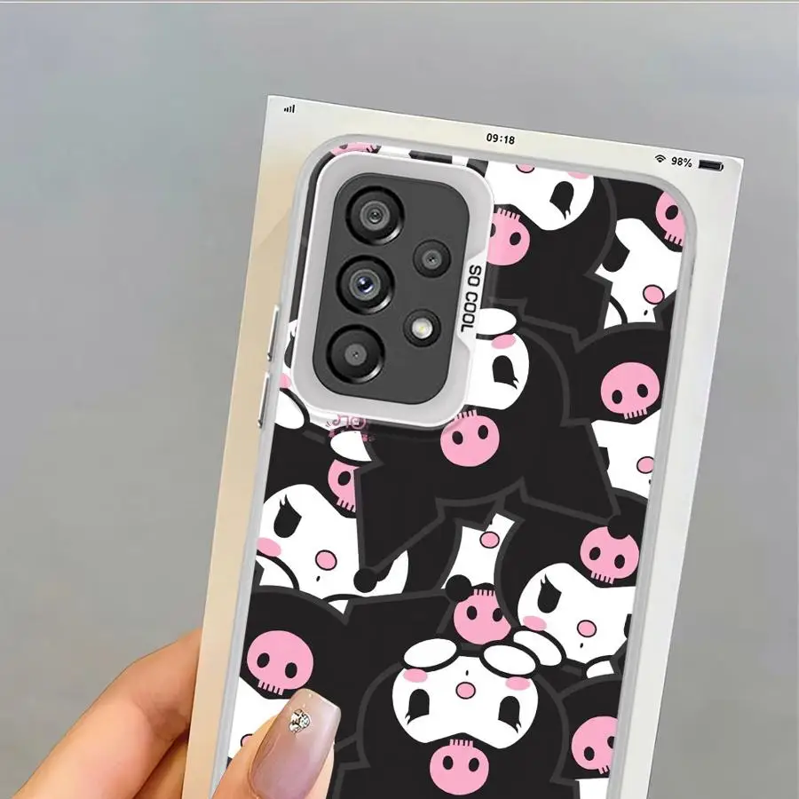 Bonita funda trasera de teléfono KuromiS para Samsung Galaxy S21 S23 S23 S24 FE S22 Note 20 Ultra S25 S20 Plus - imagen 4