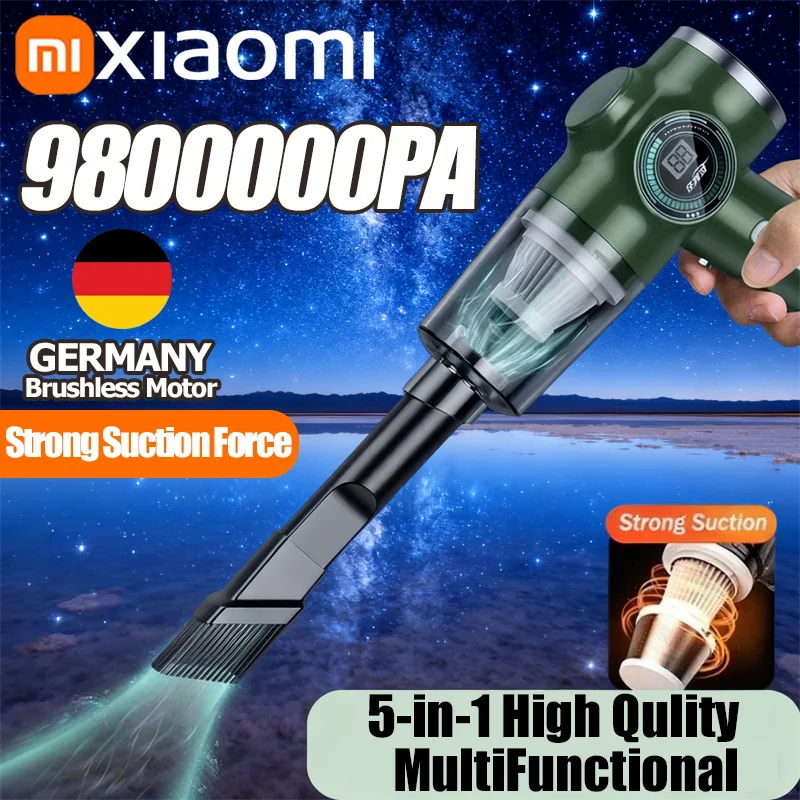 Xiaomi-aspiradora de coche inalámbrica 5 en 1, portátil, húmedo, seco, de doble uso, para automóvil, de alta potencia, electrodoméstico de mano - imagen 2