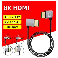 Cable HDMI 2.1 8K 60Hz 48Gbps EARC ARC Ultra Alta Velocidad HDR