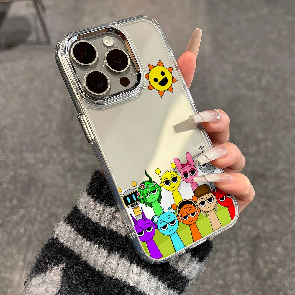 Funda de teléfono de juego de dibujos animados s-sprunkis para Samsung Galaxy S25 S24 S23 S22 S21 S20 Note20 FE Ultra Edge Plus 4G 5G cubierta transparente - imagen 5