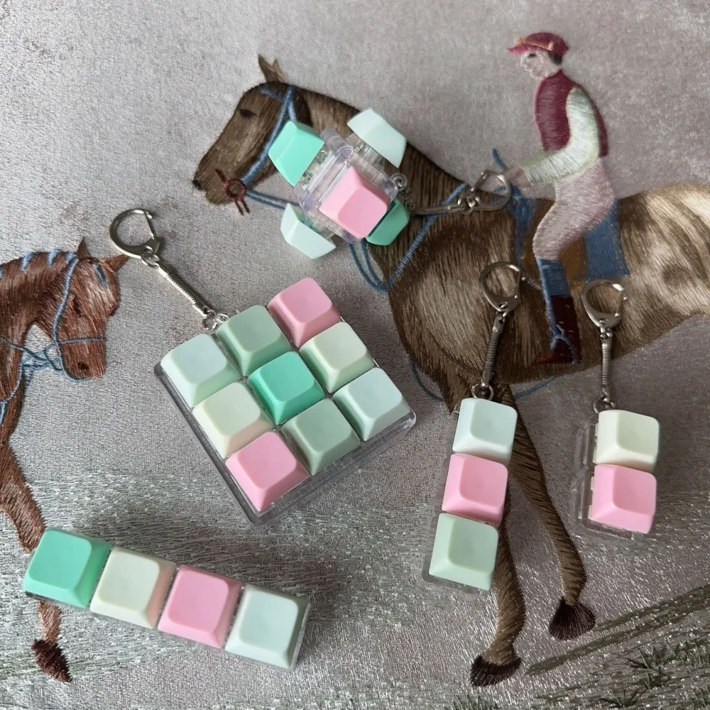 Relaxante 2/3/6/9 teclas teclado de dedo botón Keycap juguete de descompresión Gadget pasar el tiempo pellizco juguete adulto