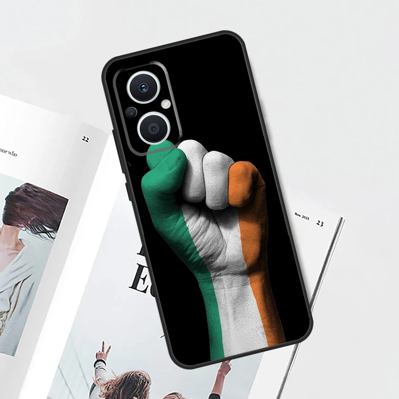 Funda con bandera irlandesa de Irlanda para OPPO Find X5 X6 X8 X9 Pro OPPO Reno 8T 7 8 Lite 13F 14F 11F 12 F 10 13 14 Pro - imagen 4