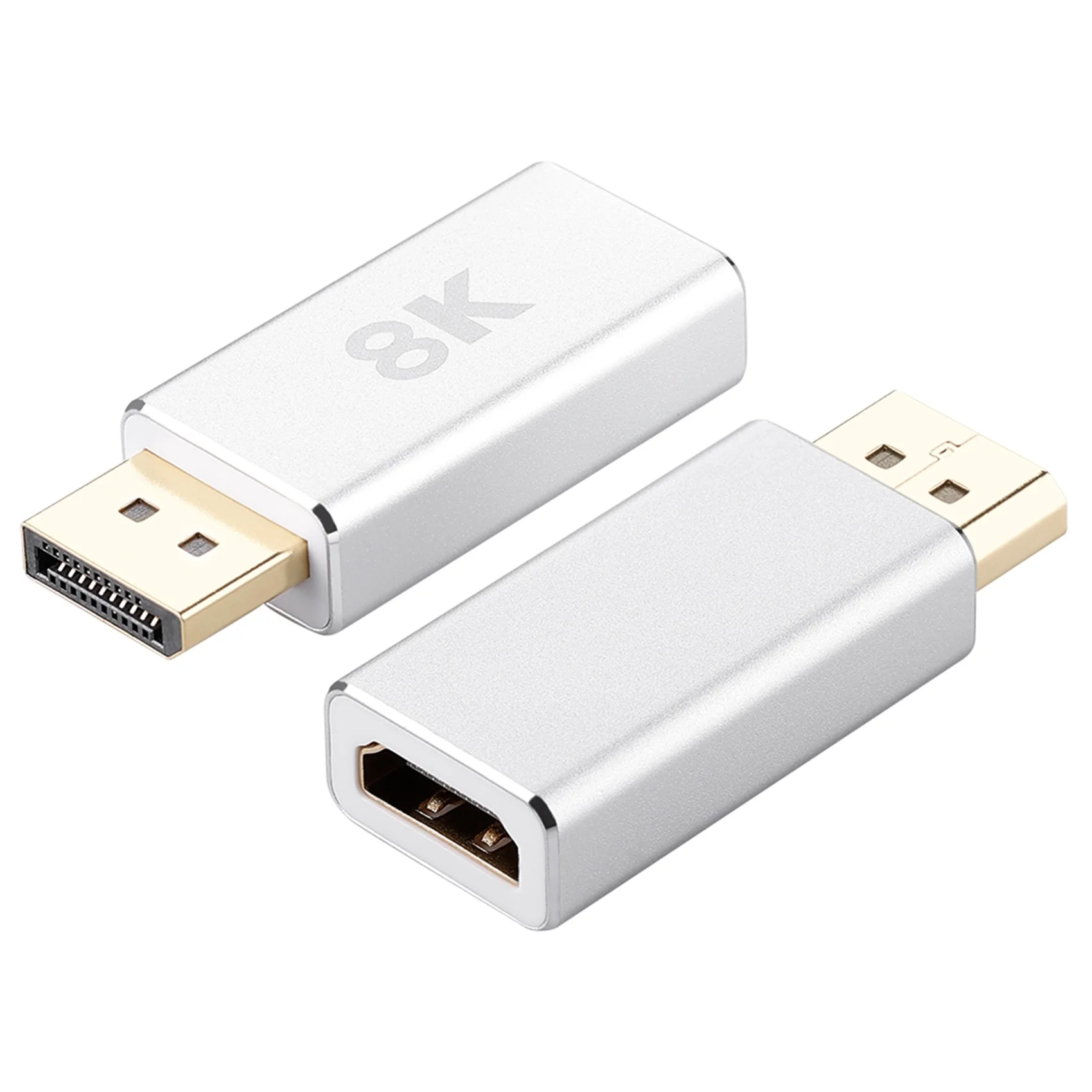 Adaptador estándar activo DP1.4 a HDMI 2,1, convertidor de Cable Compatible con Dp a HDMI, compatible con 8K @ 60Hz