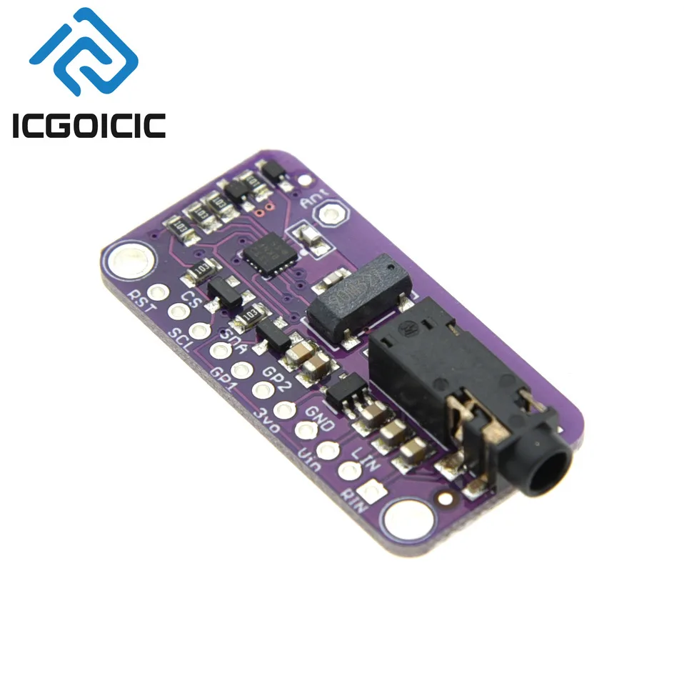 Módulo transmisor FM SI4713: 3,0-5,0 V CC, controlado I2C, audio estéreo a FM inalámbrico para audio de automóvil y proyectos de bricolaje - imagen 5