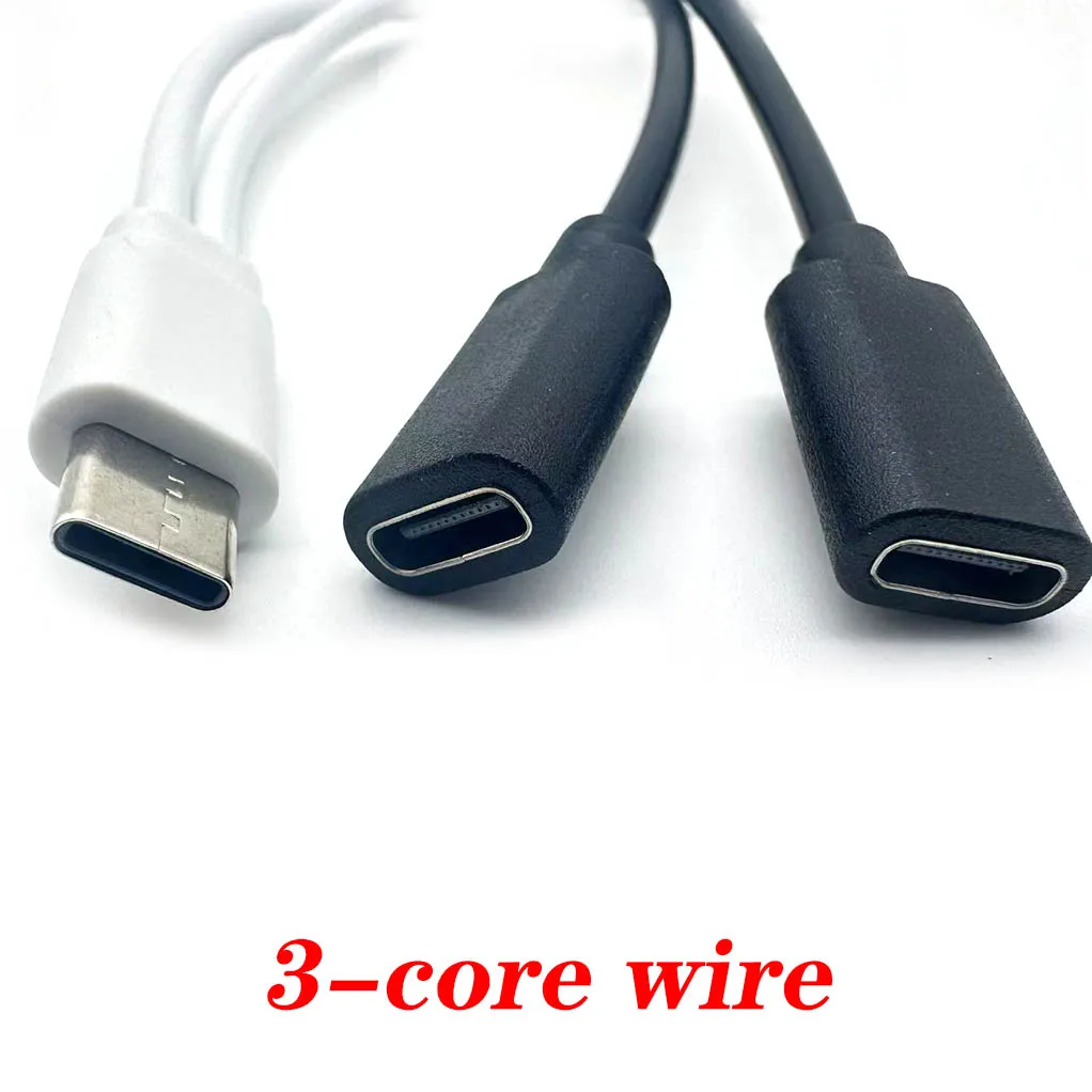 20 piezas 2 en 1 Cable USB C 0,2 M 5A USB-C a puerto de carga tipo C para Cable de carga de teléfono móvil tipo C Universal multifunción - imagen 4