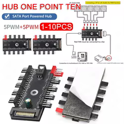Divisor PWM 4 Pines – Cable Adaptador Refrigeración PC Multi Ventilador