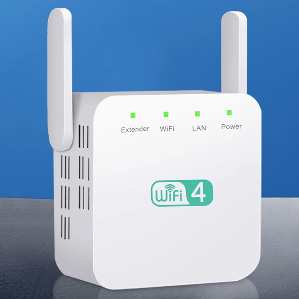 Enrutador repetidor WiFi de 300Mbps, punto de acceso de 2,4G, amplificador inalámbrico de banda ancha Ap, amplificador de largo alcance, extensor de red para el hogar