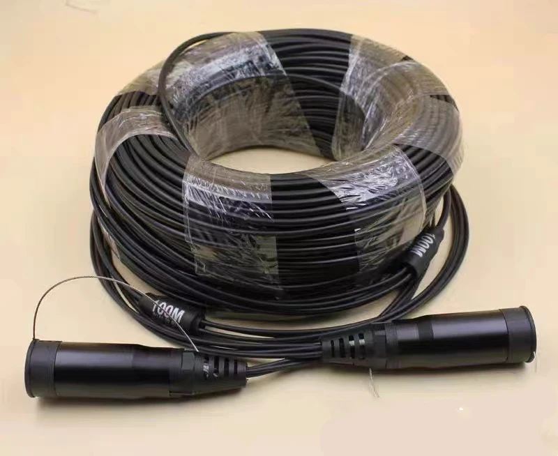 Cable de conexión de fibra óptica 2 núcleos monomodo 350m 400m 450m 500m exterior DVI LC SC LCAPC LSZH SM cable blindado TPU puente fTTH