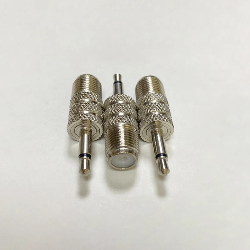 1-5 uds F conector hembra a 3,5mm Mono 1/8 "enchufe macho adaptador Coaxial RF conectores RF conector de antena FM - imagen 5