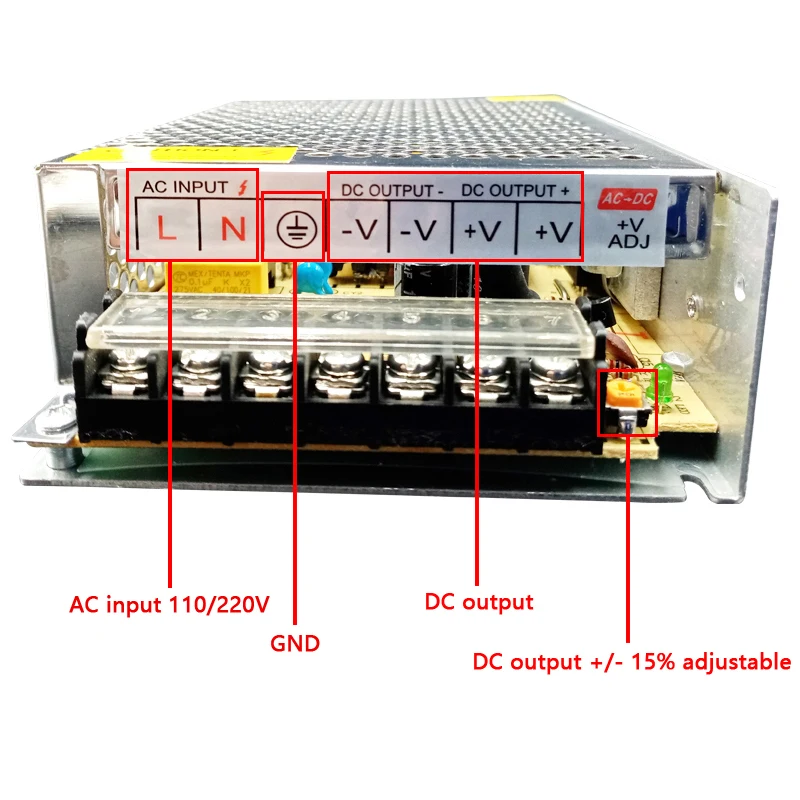 Fuente de alimentación AC DC 5V 12V 24V, transformador de iluminación AC DC de 220V a 5V 12V 24V, 1A 3A 5A 10A 20A 30A - imagen 5