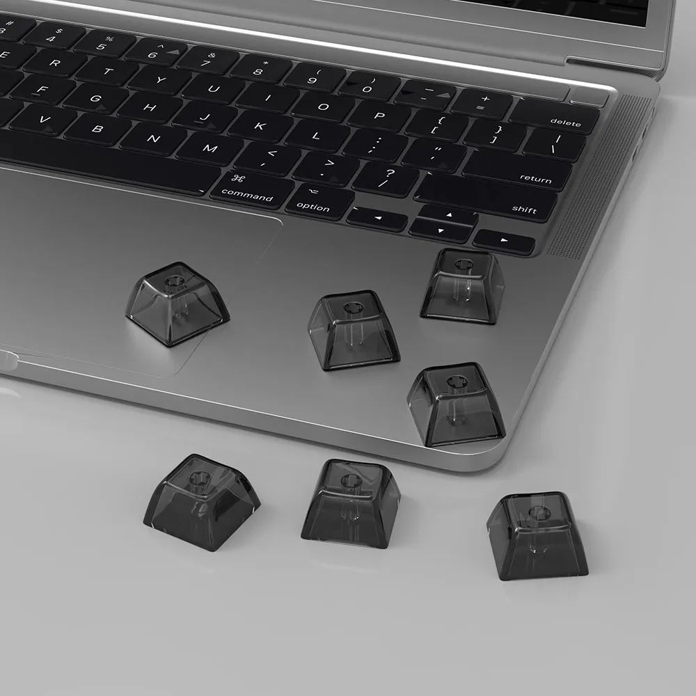 Material de PC, teclas de perfil XDA, tapas de teclas transparentes de cristal 1U 1.25U 1.5U 1.75U 2U 2.25U 6.25U para teclado de interruptores MX - imagen 5