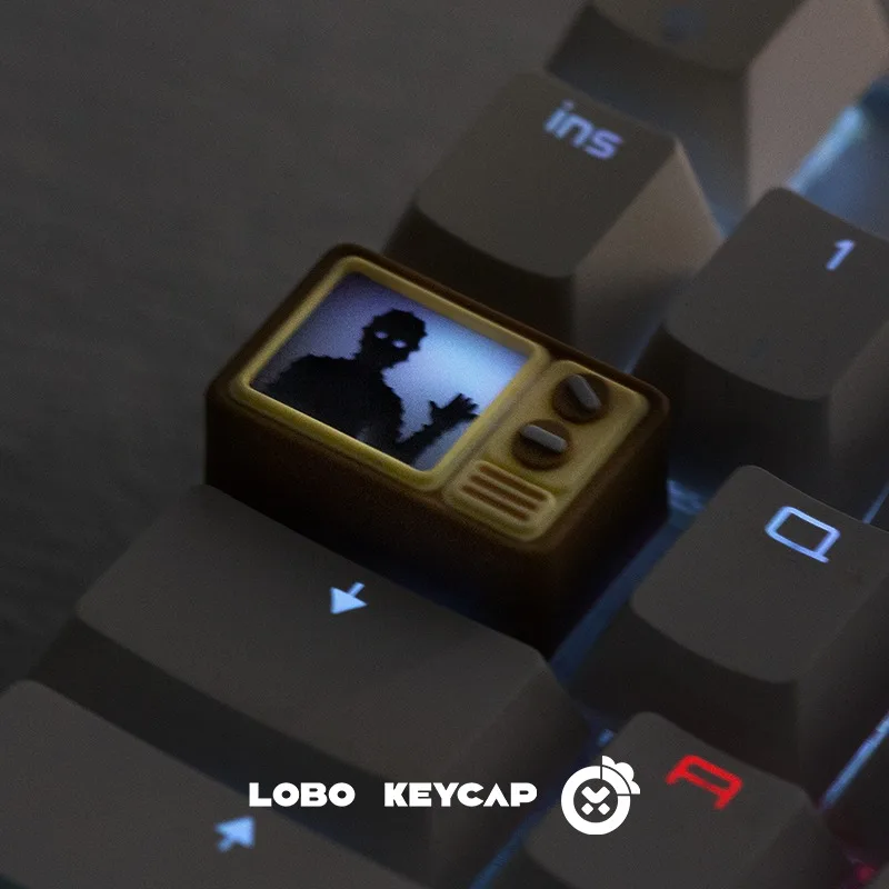 Tapa de teclado ESC Point translúcida personalizada de resina con perfil de cereza para accesorios de teclado mecánico - imagen 2