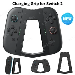 Empuñadura de carga magnética Compatible con Switch 2 JoyCon, mango de cargador ergonómico para controlador Switch2, accesorios de juegos