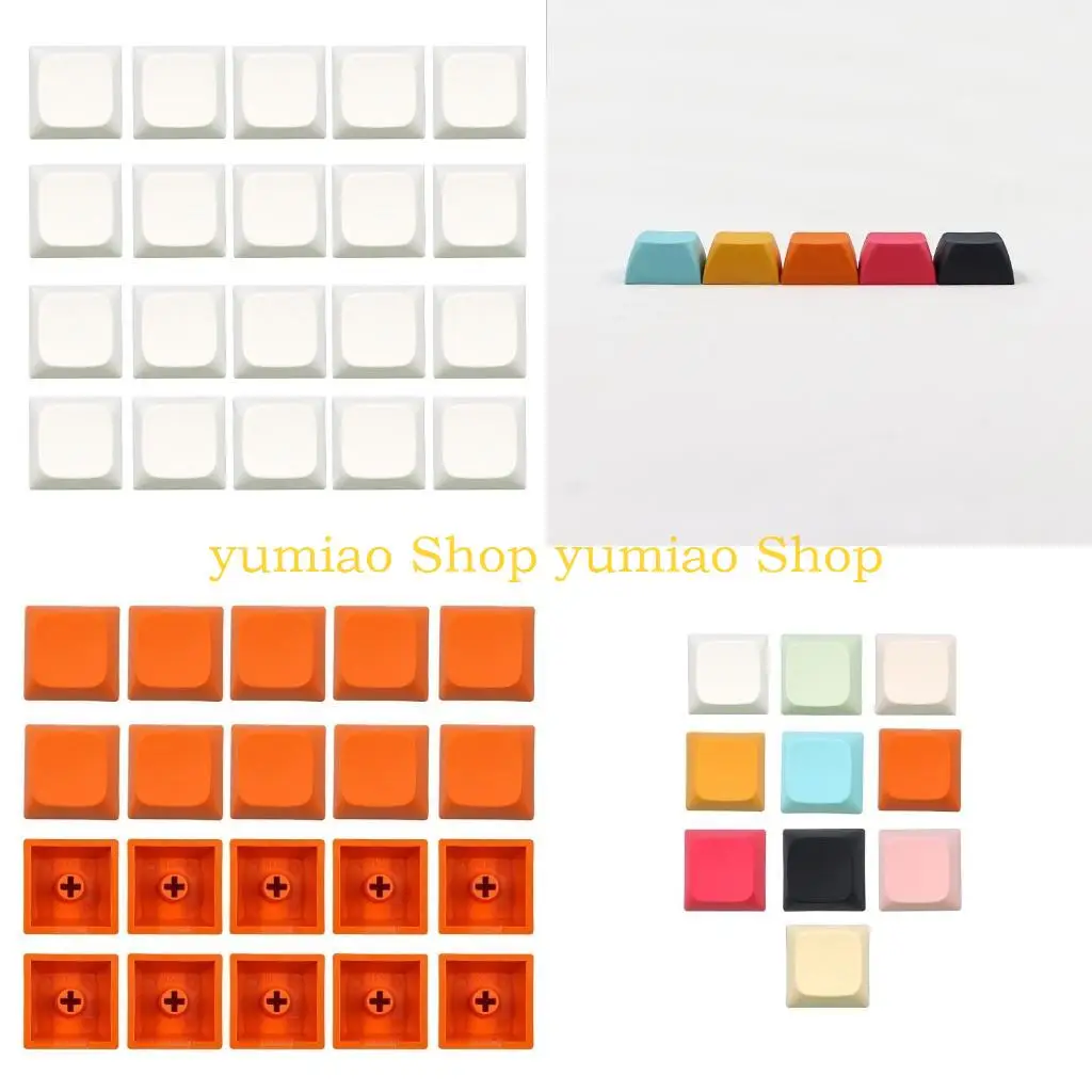 587b 20 teclas PBT KeyCap XDA Perfil 1u No grabado para cubierta clave para Cherry MX Swit