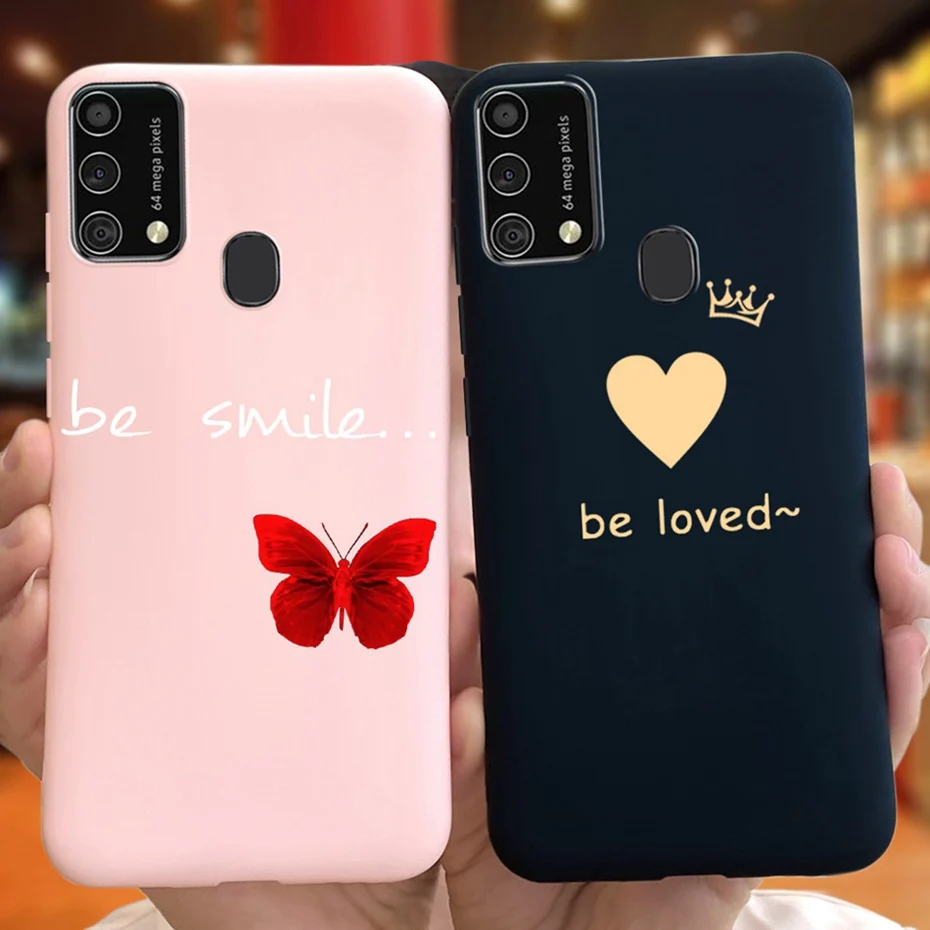 Funda bonita pintada para Samsung Galaxy M21s M21 2020, cubierta de TPU de silicona suave de Color caramelo, parachoques para Samsung M21 M21S, nueva moda