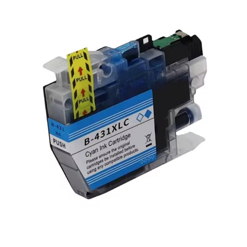 Cartucho de tinta de inyección de tinta Compatible para impresora Brother DCP-J1050DW DCP-J1140DW MFC-J1010DW J1050 J1140 J10 LC431 LC-431 LC431XL - imagen 3