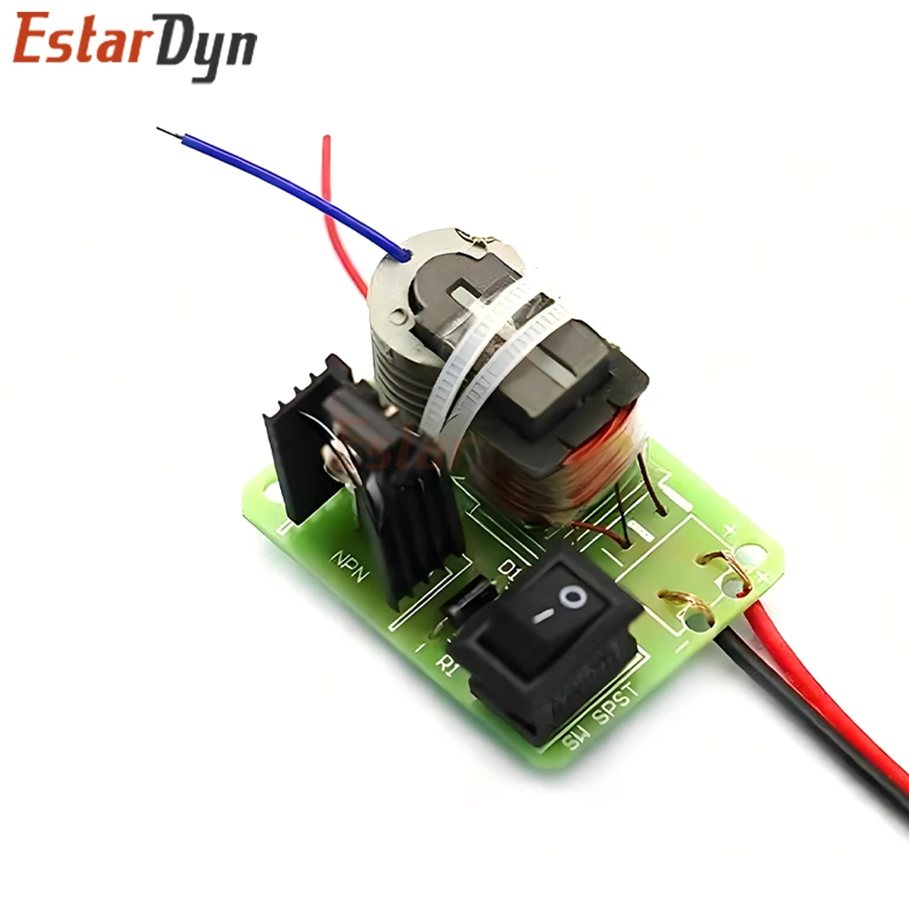 Generador de encendido de arco de alto voltaje, 15KV, CC de alta frecuencia, inversor de refuerzo, Kit de bricolaje 18650, transformador de núcleo en U, Suite de 3,7 V - imagen 4