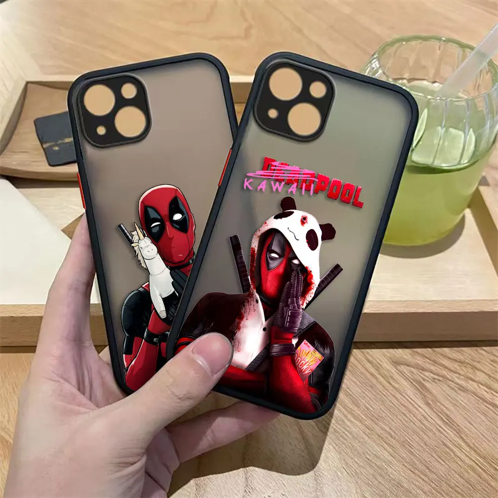 Funda de teléfono mate Marvel Deadpool para Samsung A14 A15 A16 A17 A22 A23 A25 A26 A32 A42 A50 A51 A52 A53 A55 A56 A54 A72 A73 - imagen 2