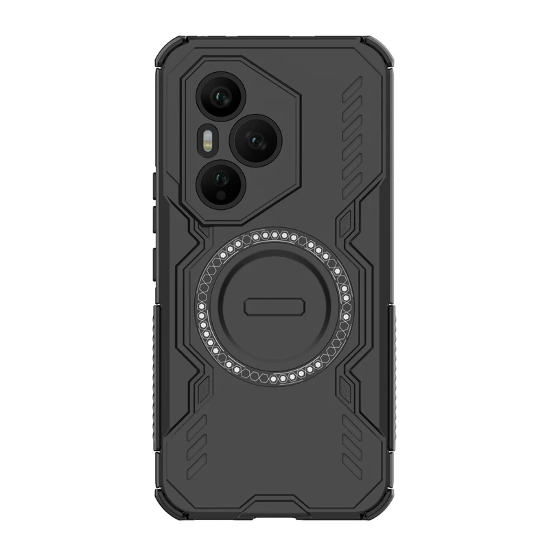 Funda de carga inalámbrica con anillo magnético para Honor 400 Pro, funda de silicona anticaída para PC, funda protectora para Honor 400 Pro - imagen 3