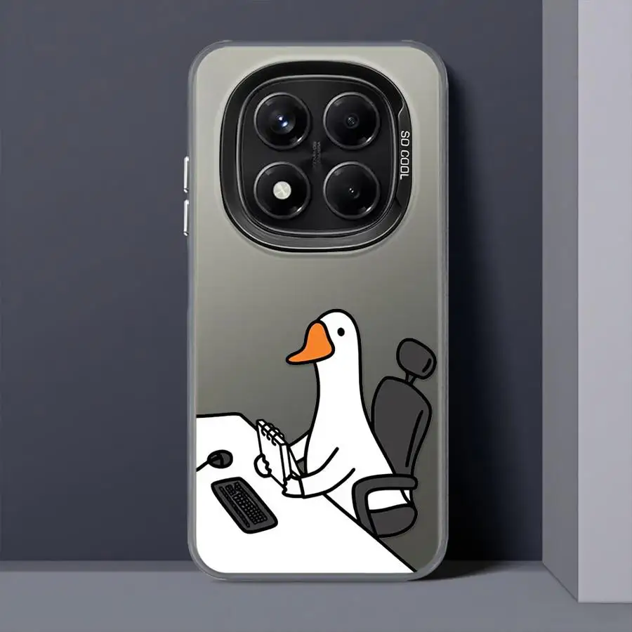 Funda para Xiaomi Redmi Note 13 12 11 9s 10Lite 12s 11s 10s 14 Pro Plus funda trasera para teléfono pato de trabajo de dibujos animados - imagen 5