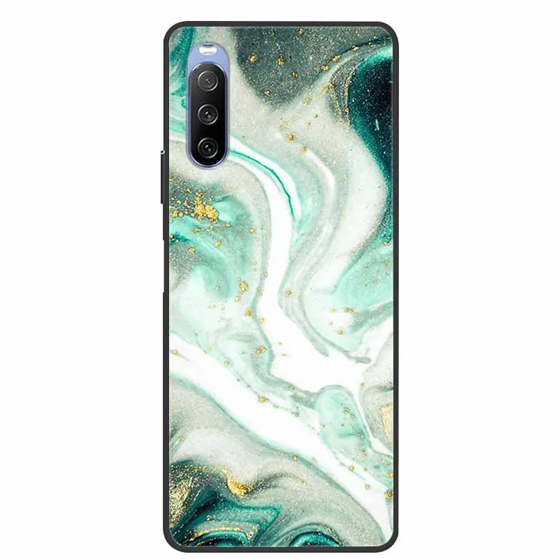 Para Sony Xperia 10 III funda de teléfono colorida Mica Art TPU funda trasera de silicona suave a la moda para Xperia10III carcasa de parachoques a prueba de caídas - imagen 2